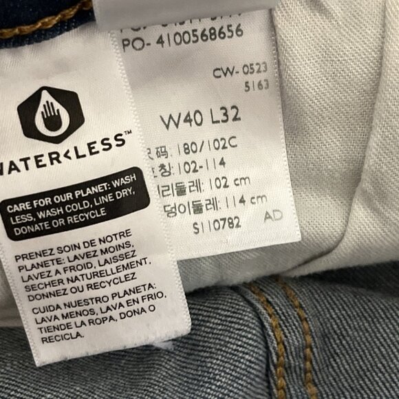 Men's Levis 511 Slim Fit Stretch Denim Jeans Size 40x32 Blue Modern Red Tab - Picture 13 of 13